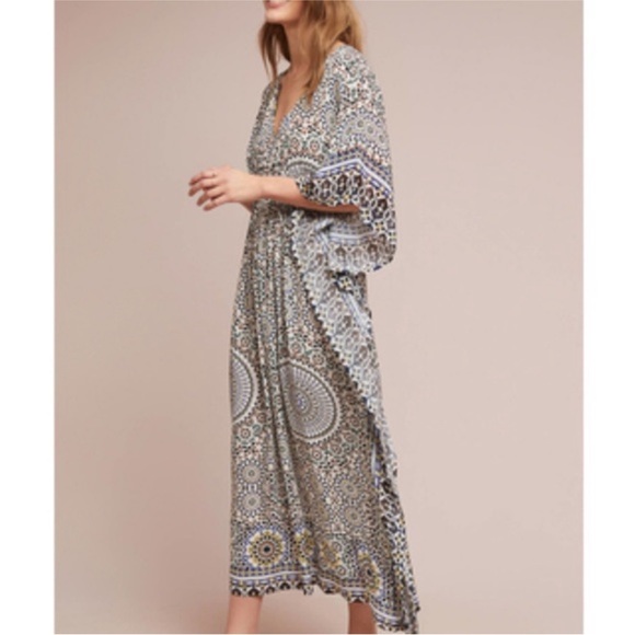 Anthropologie Dresses & Skirts - Anthropologie Rujuta Sheth Moroccan Medallion Caftan Maxi Dress Coverup OS